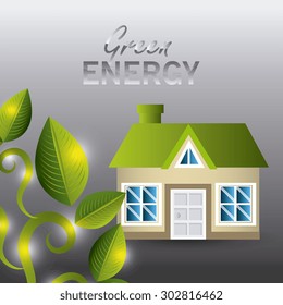 Green energy design, vector illustration eps 10.