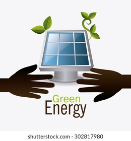 Green energy design, vector illustration eps 10.