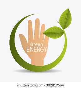 Green energy design, vector illustration eps 10.