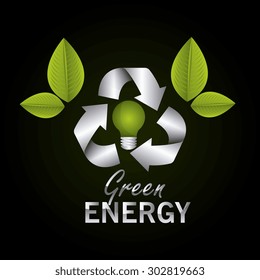Green energy design, vector illustration eps 10.