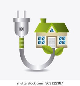 Green energy design, vector illustration eps 10.