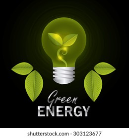 Green energy design, vector illustration eps 10.