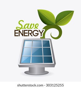 Green energy design, vector illustration eps 10.