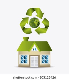 Green energy design, vector illustration eps 10.