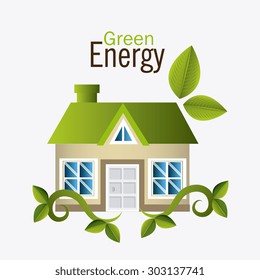 Green energy design, vector illustration eps 10.