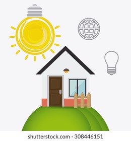 Green energy design, vector illustration eps 10.