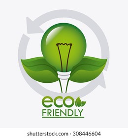 Green energy design, vector illustration eps 10.