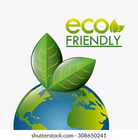 Green energy design, vector illustration eps 10.
