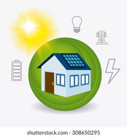 Green energy design, vector illustration eps 10.