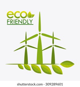 Green energy design, vector illustration eps 10.