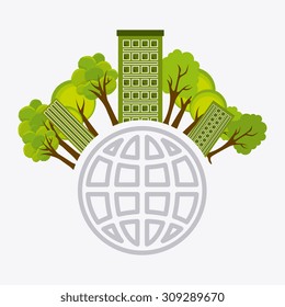 Green energy design, vector illustration eps 10.