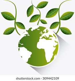 Green energy design, vector illustration eps 10.