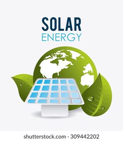 Green energy design, vector illustration eps 10.