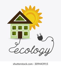 Green energy design, vector illustration eps 10.