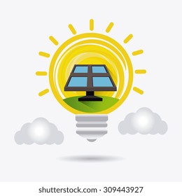 Green energy design, vector illustration eps 10.