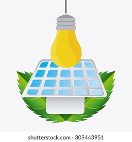 Green energy design, vector illustration eps 10.