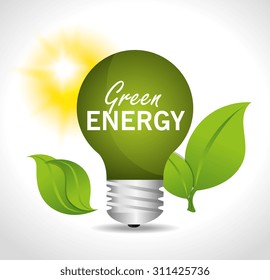 green energy design, vector illustration eps 10.