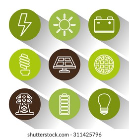 green energy design, vector illustration eps 10.