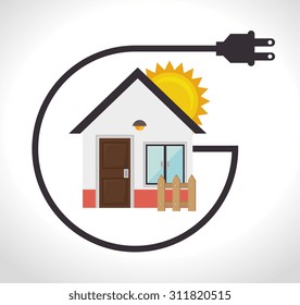 Green energy design, vector illustration eps 10.