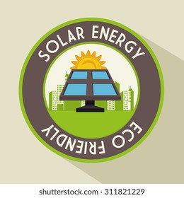 Green energy design, vector illustration eps 10.