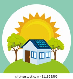 Green energy design, vector illustration eps 10.