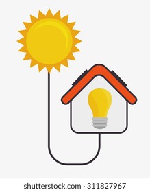 Green energy design, vector illustration eps 10.