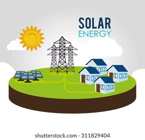 Green energy design, vector illustration eps 10.