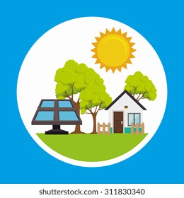 Green energy design, vector illustration eps 10.