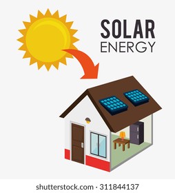 Green energy design, vector illustration eps 10.