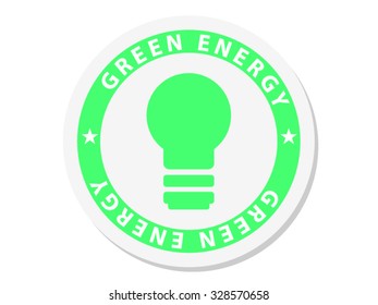 Green Energy Eco Friendly Badge 