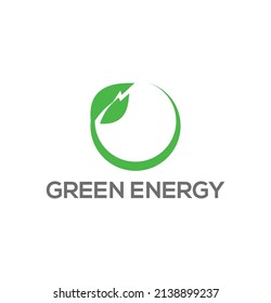  Green Energy Eco Power electric  circle design vector template 