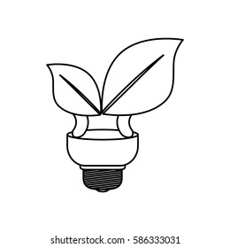 Green energy ecology icon vector illustration graphic design