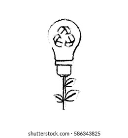Green energy ecology icon vector illustration graphic design