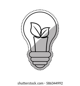 Green energy ecology icon vector illustration graphic design