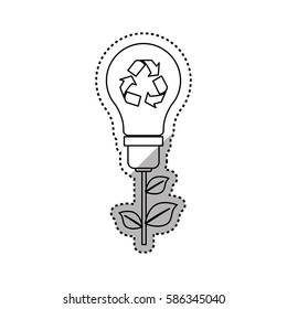 Green energy ecology icon vector illustration graphic design