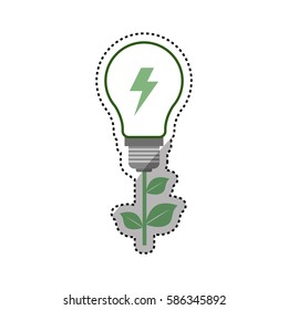 Green energy ecology icon vector illustration graphic design
