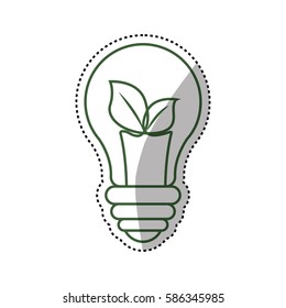 Green energy ecology icon vector illustration graphic design