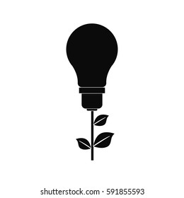Green energy ecology icon vector illustration graphic design