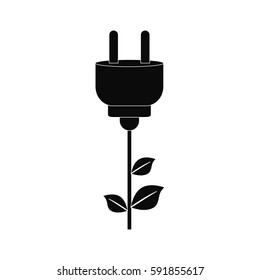 Green energy ecology icon vector illustration graphic design