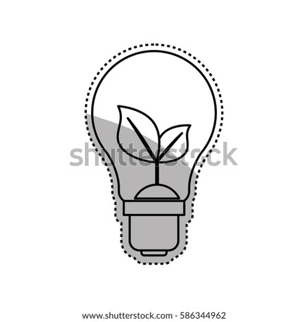 Green energy ecology icon vector illustration. graphic design