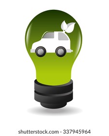Green energy and ecology theme design, vector illustration graphic 