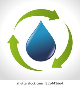 Green energy and ecology theme design, vector illustration graphic