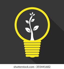 Green energy and ecology theme design, vector illustration graphic