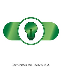 Green energy efficiency. Vector logo. Chart concept. Green energy background. Vector illustration.