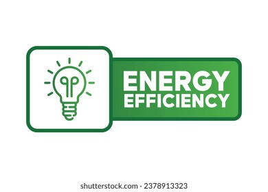 Green energy efficiency vector logo chart concept green energy background