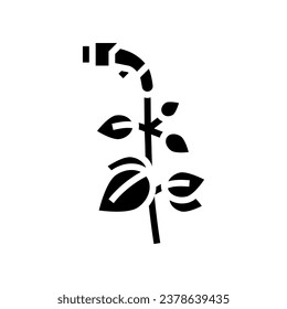 green energy electric glyph icon vector. green energy electric sign. isolated symbol illustration