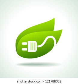 Green Energy Electricity Icon