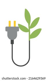 Green energy Environment Icon. Vector illustration