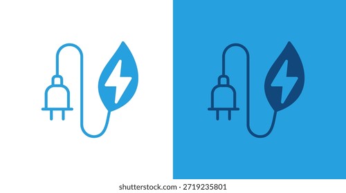 Green Energy Flat, com fundo claro e escuro