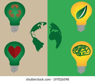 Green energy icon